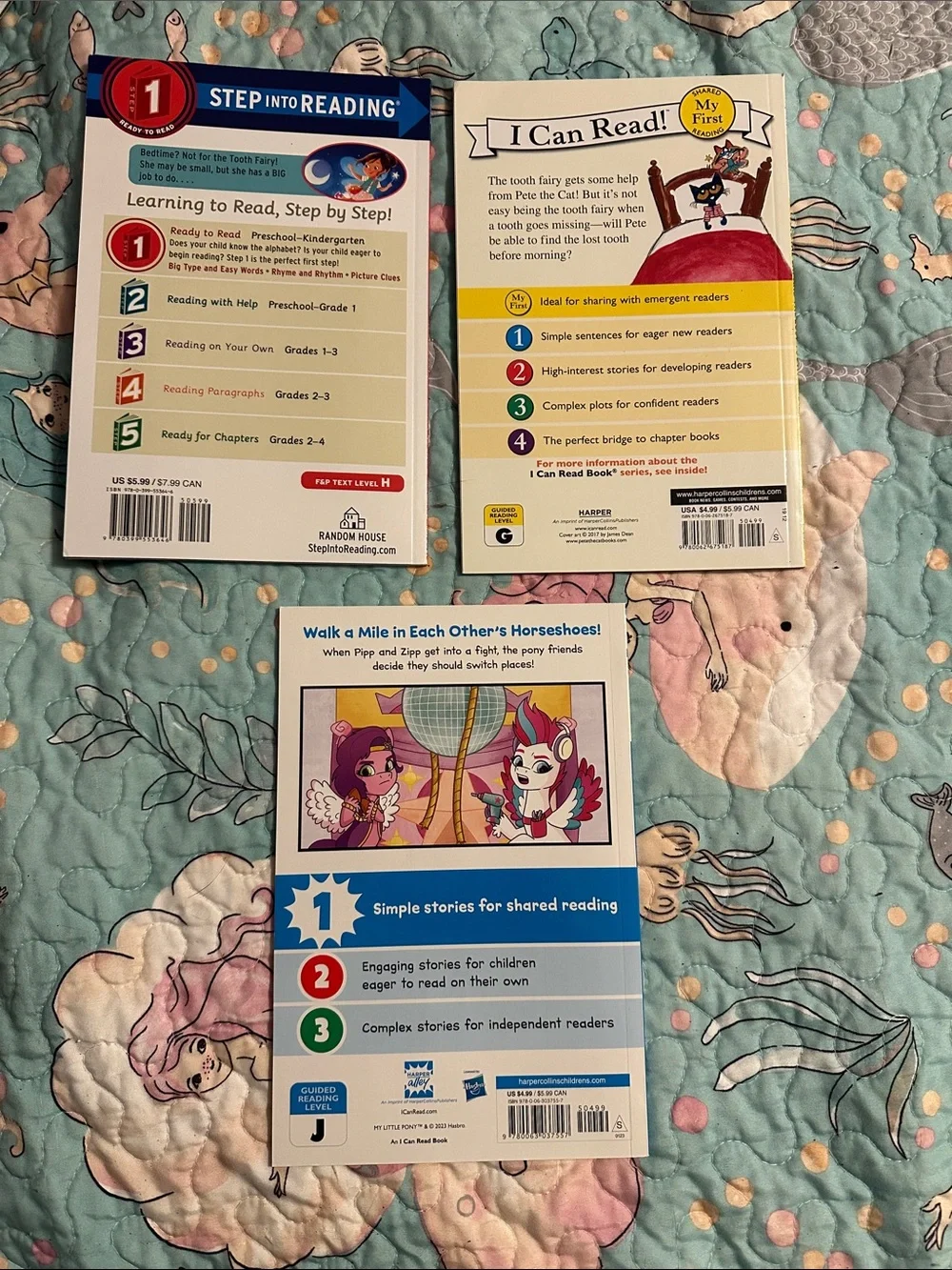 Step into Reading Kids Book lot (3)